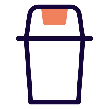 Atık boşaltmak için orta büyüklükte çöp kutusu