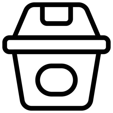 Tıbbi atıkları yok etmek için çöp kutusu