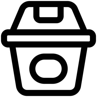 Tıbbi atıkları yok etmek için çöp kutusu