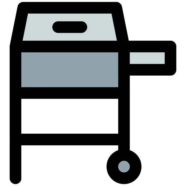 烤面包机 一种烧烤食品的机器 — 图库矢量图片
