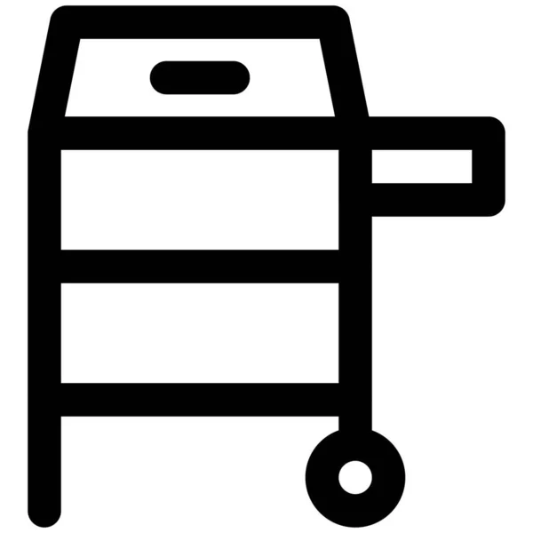 烤面包机 一种烧烤食品的机器 — 图库矢量图片