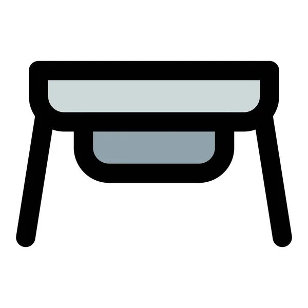 Barbeque Metal Frame Grilling Meat — Stock Vector