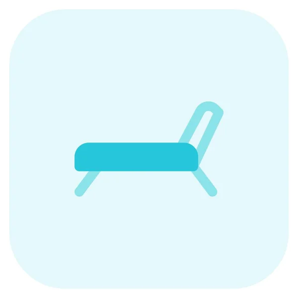 Mořské Skládací Lůžko Pro Relaxaci — Stockový vektor