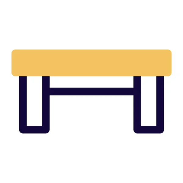 Stylish Wooden Bench Backrest — Stock Vector