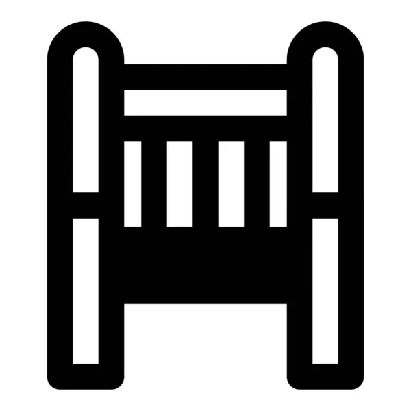 Антикварное Кресло Шпинделями Спинки — стоковый вектор