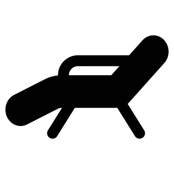 Chaise Lounge Stolsformad Soffa — Stock vektor