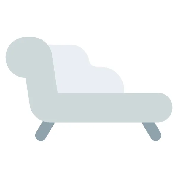 Sofá Estofado Forma Uma Cadeira —  Vetores de Stock