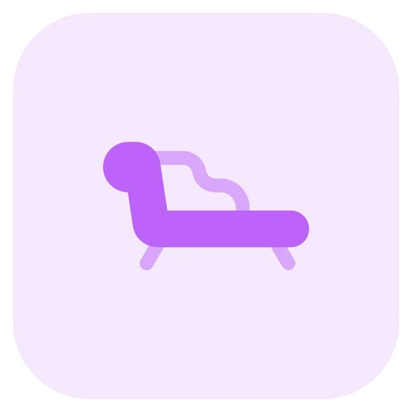 Sofá Estofado Forma Uma Cadeira — Vetor de Stock