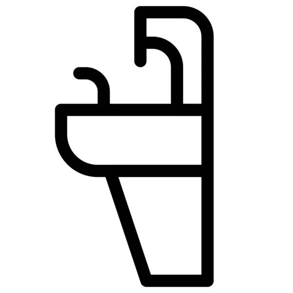 公众使用的饮水机 — 图库矢量图片