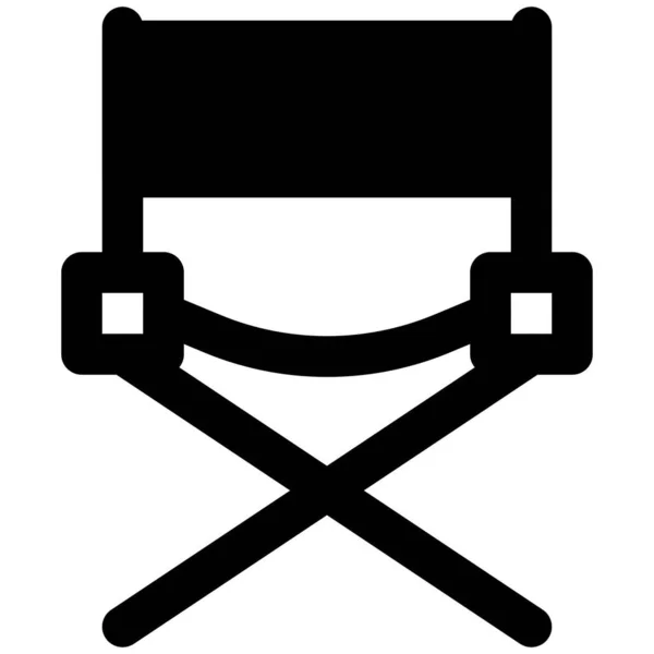 Skládací Lehká Židle Pro Venkovní Posezení — Stockový vektor