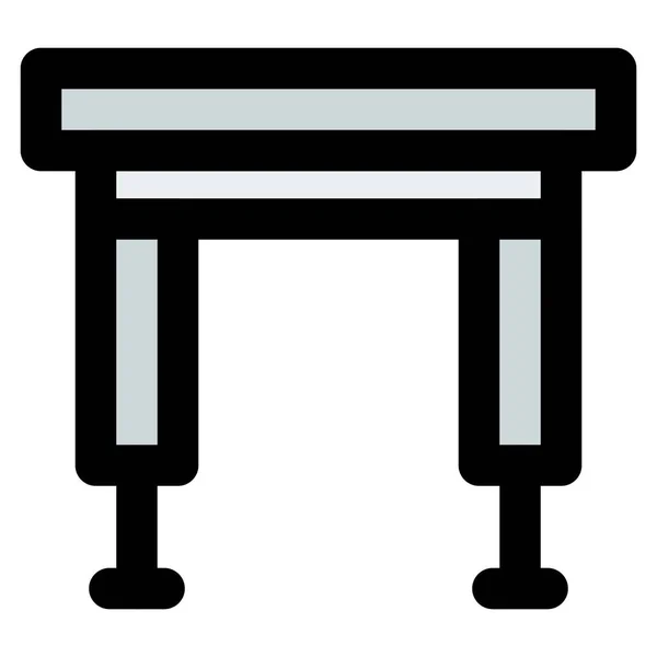 小スペース用折り畳み式テーブルデザイン — ストックベクタ