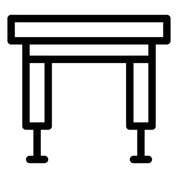 Klappbarer Tisch Für Kleine Räume — Stockvektor