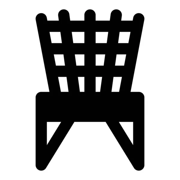 Cadeira Nós Colocada Quintal Para Descansar —  Vetores de Stock