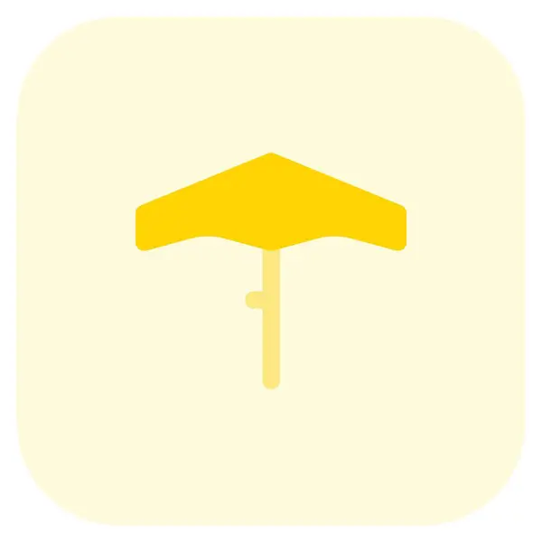 Paraguas Grande Colocado Aire Libre Durante Día — Vector de stock