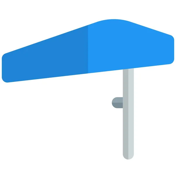 Parasol Usado Para Oferecer Sombra Nas Praias —  Vetores de Stock