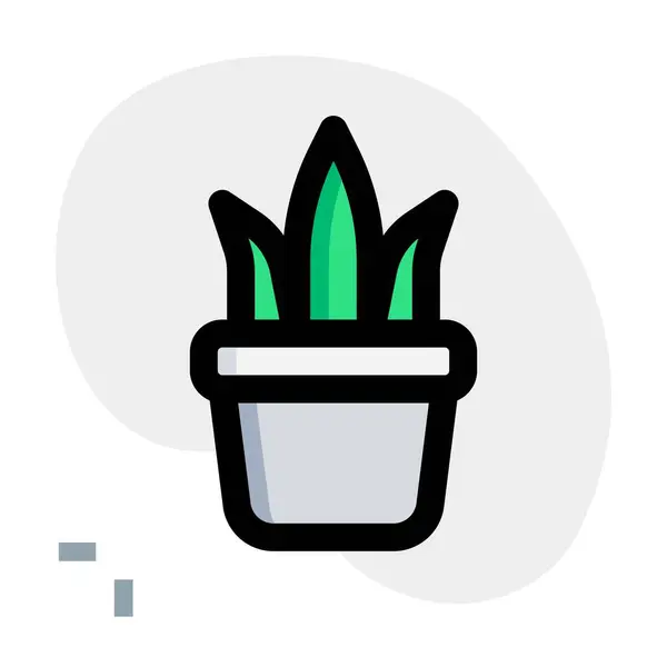Malý Hliněný Hrnec Udržování Rostlin — Stockový vektor