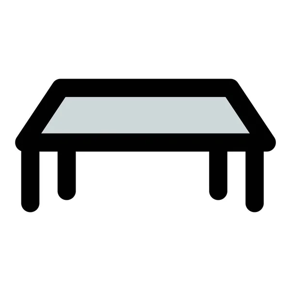 摆放在生活区的矮桌子 — 图库矢量图片