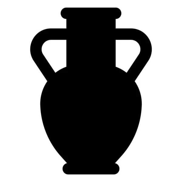 Vaso Design Retro Usado Como Ornamento — Vetor de Stock