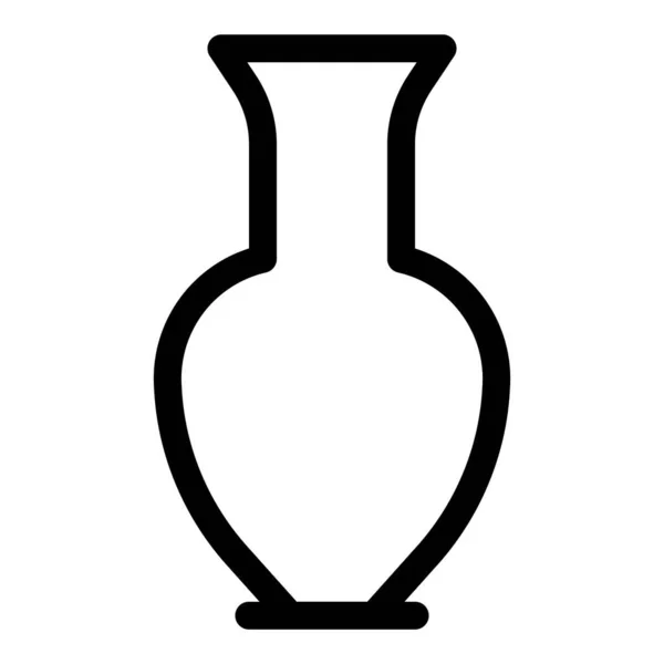 Porcelánová Váza Minimálním Designem Pro Výzdobu — Stockový vektor