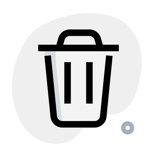 便携式垃圾箱可以放在卫生间里 — 图库矢量图片