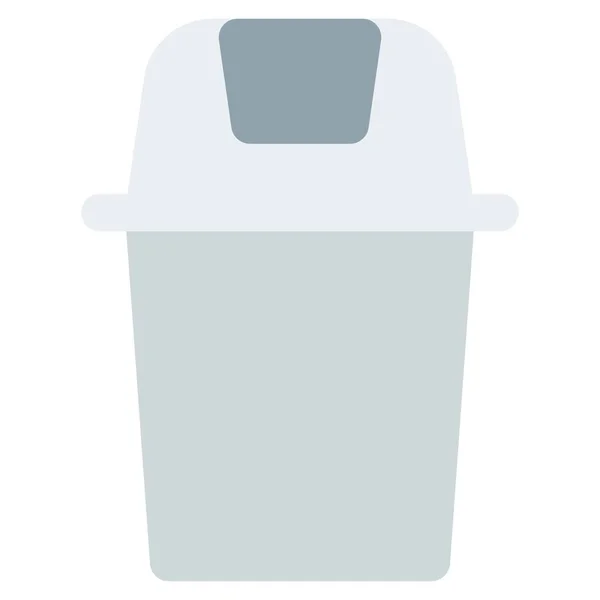 Mülleimer Mittlerer Größe Zum Abladen Von Abfällen — Stockvektor