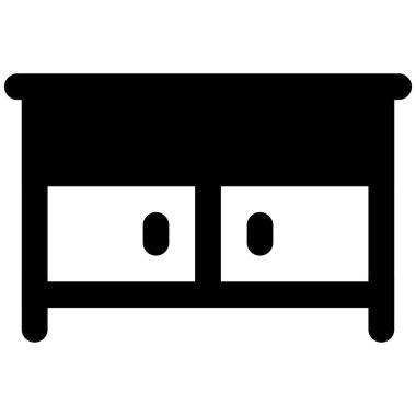 Geniş tezgahlı yan dolap.