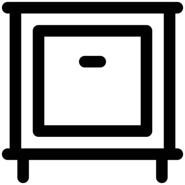 Oturma odası için tek çekmece.