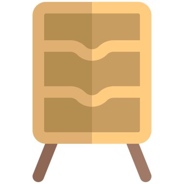 Dolap küçük boyutta ve standı var.