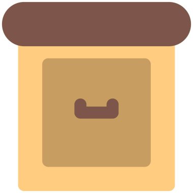 Komodin olarak kullanılan küçük ölçekli dolap