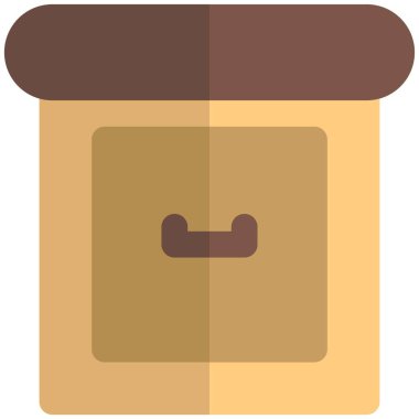 Komodin olarak kullanılan küçük ölçekli dolap