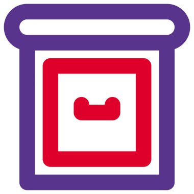 Komodin olarak kullanılan küçük ölçekli dolap