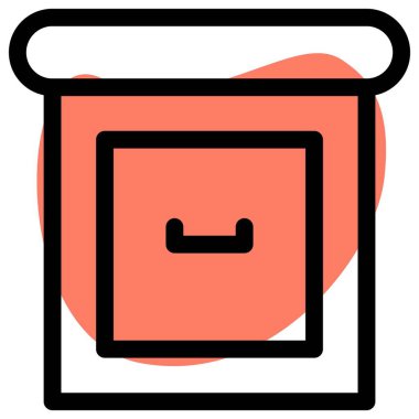 Komodin olarak kullanılan küçük ölçekli dolap