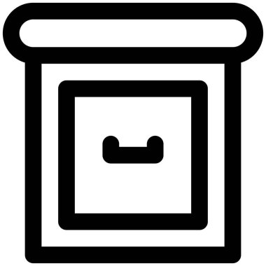 Komodin olarak kullanılan küçük ölçekli dolap