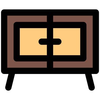 Çalışma alanı depolama için kullanılan metal dolap