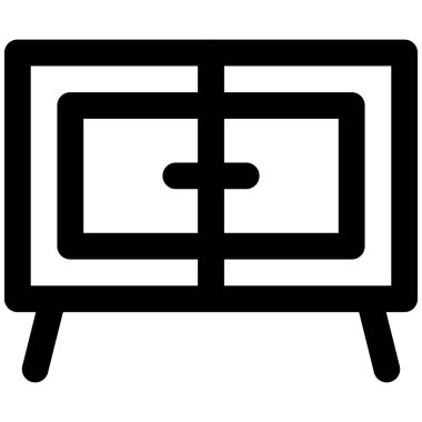 Çalışma alanı depolama için kullanılan metal dolap