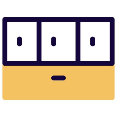 Geniş çekmeceli çoklu dolap