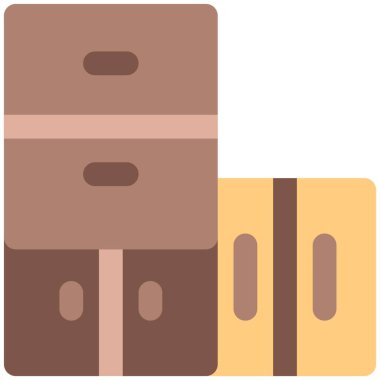 Birkaç dolap ev eşyaları deposu için kullanıldı.