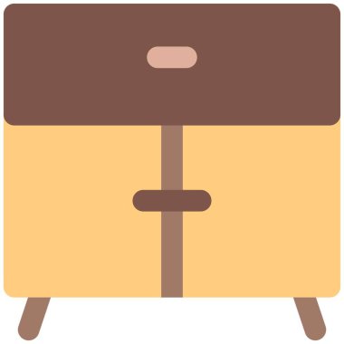 Çalışma alanında kullanılan metal büfe dolabı