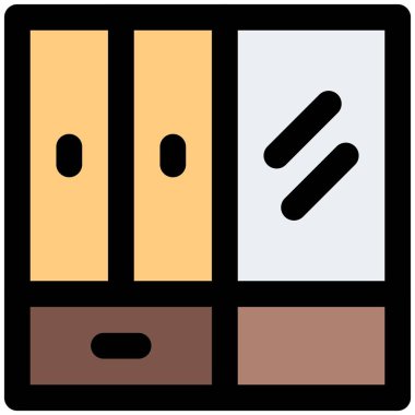 Geniş aynalı geleneksel tasarım dolabı