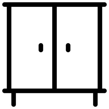 Giysiler için klasik metal dolap