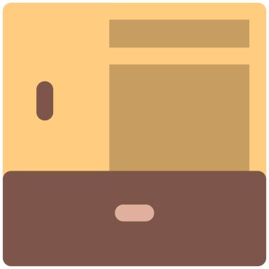 Temel ihtiyaçları karşılamak için ahşap dolap.