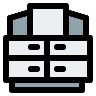 Kibir, aynalı kişisel tımar deposu.