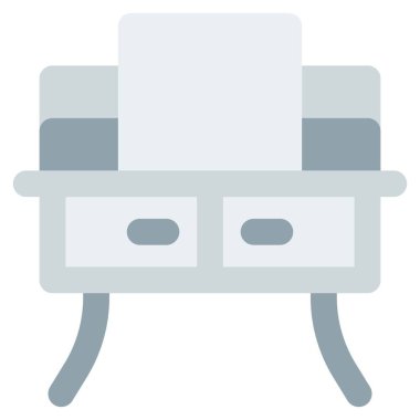 Gösterişli ya da şık aynalı makyaj masası.