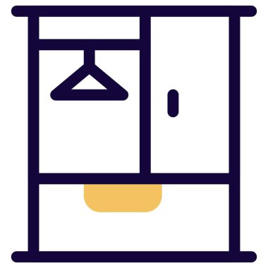 Ev içleri için modüler gardırop.