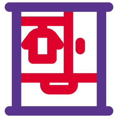 Yan rafları ve dolabı olan şık bir dolap..