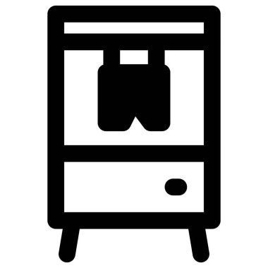 Dolabı olan küçük bir dolap..