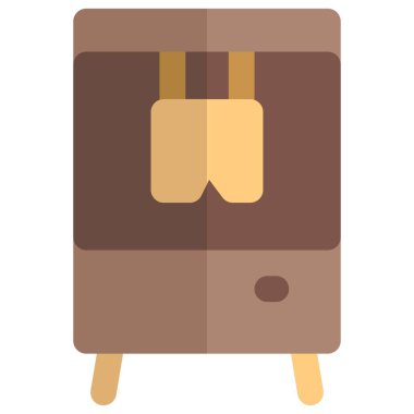 Dolabı olan küçük bir dolap..