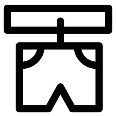 Boxer şortla duvar tutucuyu asmak.