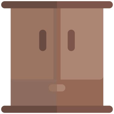 Geniş dolaplı ahşap gardırop..