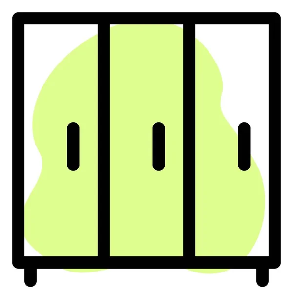 Maximiser Capacité Stockage Avec Garde Robe Intégrée — Image vectorielle